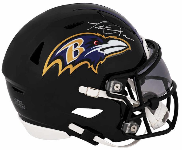 Terrell Suggs Signed Ravens Riddell Mid-Size MIDI SpeedFlex Helmet -SCHWARTZ COA