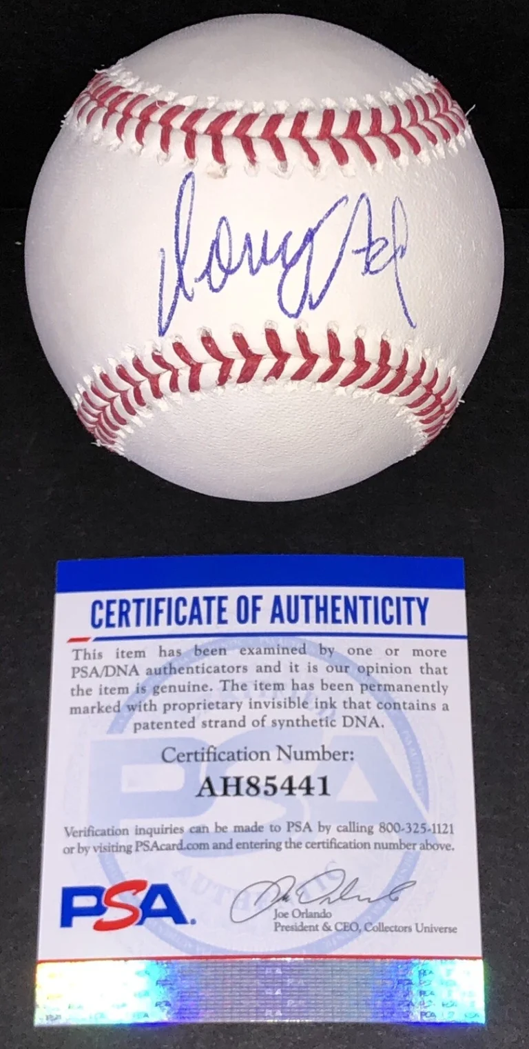 Domingo Acevedo Signed Autographed New York Yankees Oml Baseball Psa/Dna