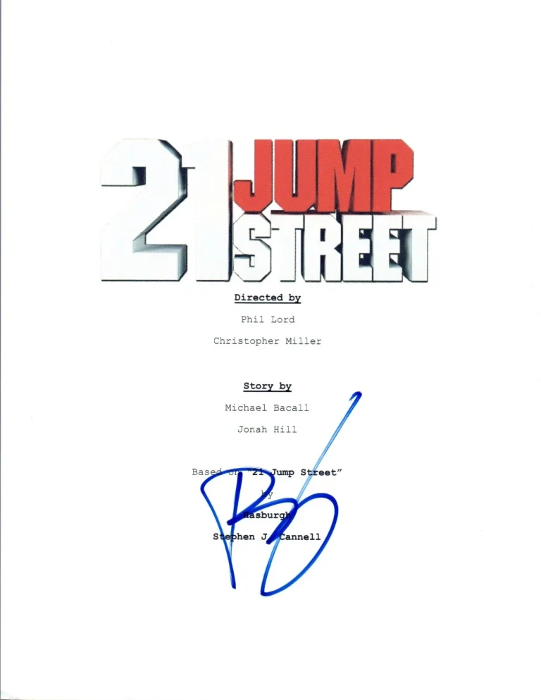 Phil Lord Signed Autographed 21 JUMP STREET Movie Script COA VD