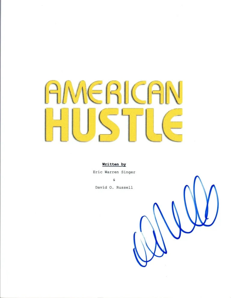 David O. Russell Signed Autographed AMERICAN HUSTLE Full Movie Script COA VD