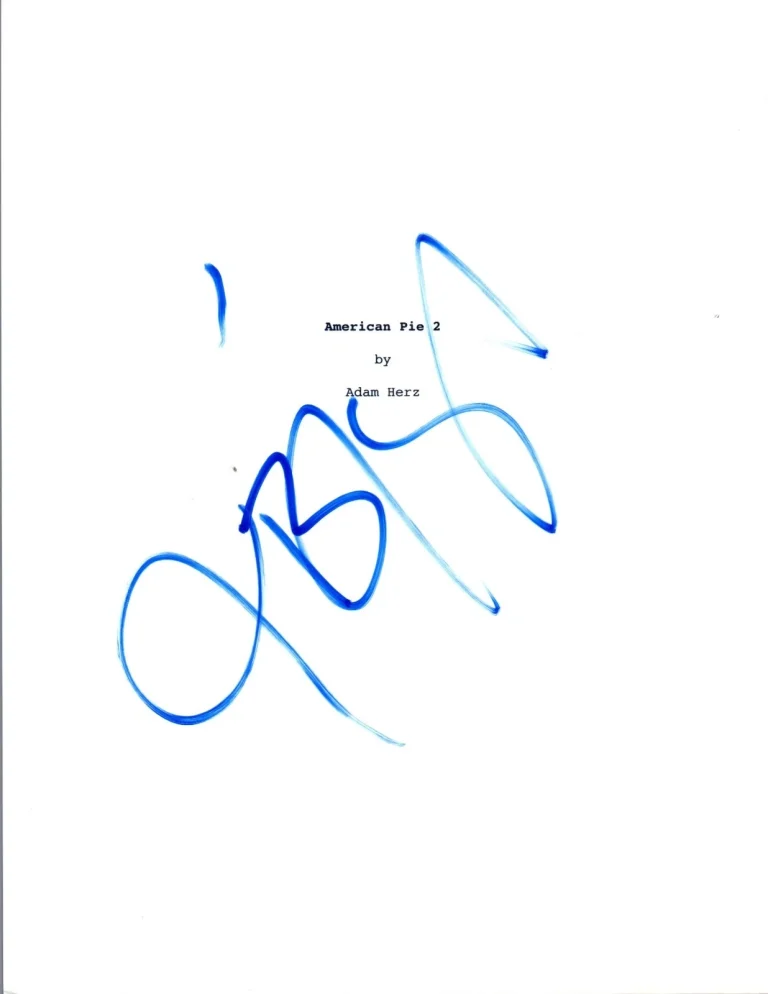 Jason Biggs Signed Autographed AMERICAN PIE 2 Full Movie Script COA VD