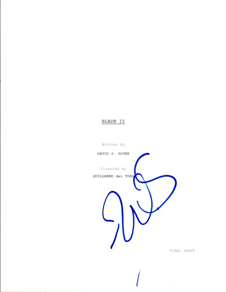 Wesley Snipes Signed Autographed BLADE II Movie Script COA VD