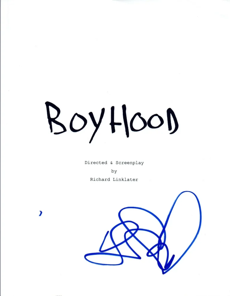 Lorelei Linklater Signed Autographed BOYHOOD Movie Script COA VD