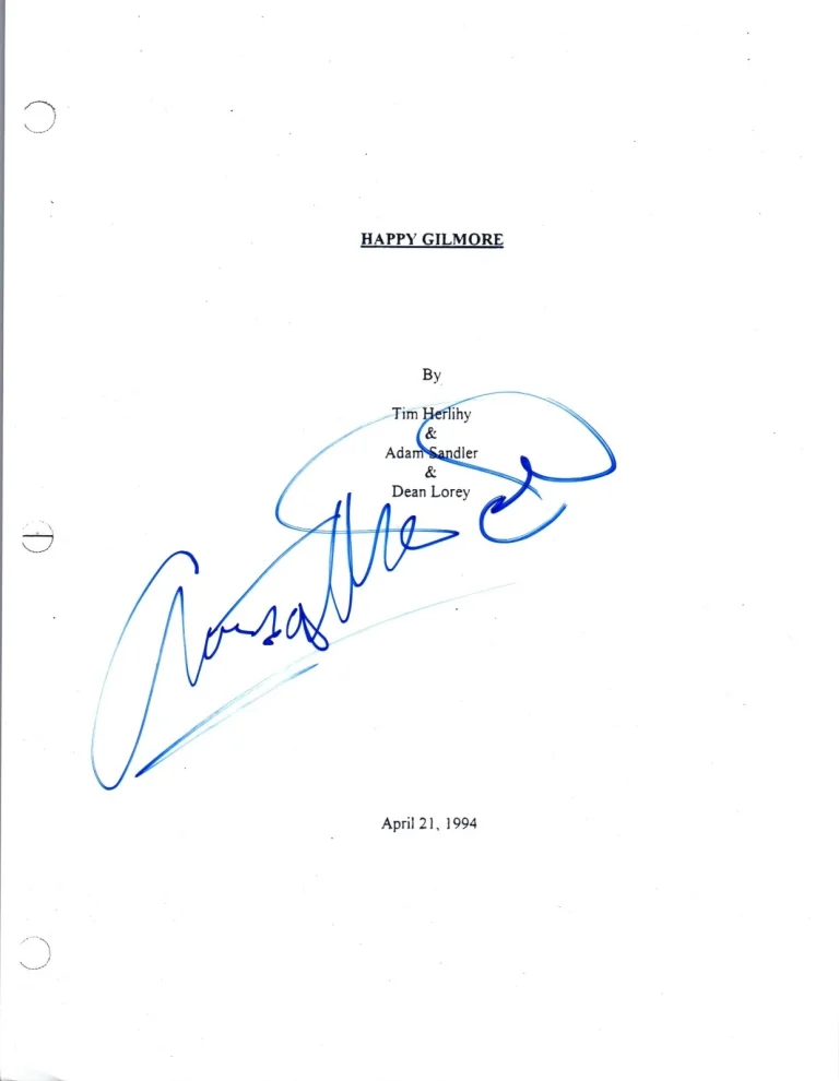 Christopher McDonald Signed Autographed HAPPY GILMORE Movie Script COA VD