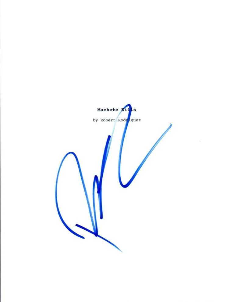 Robert Rodriguez Signed Autographed MACHETE KILLS Full Movie Script COA VD