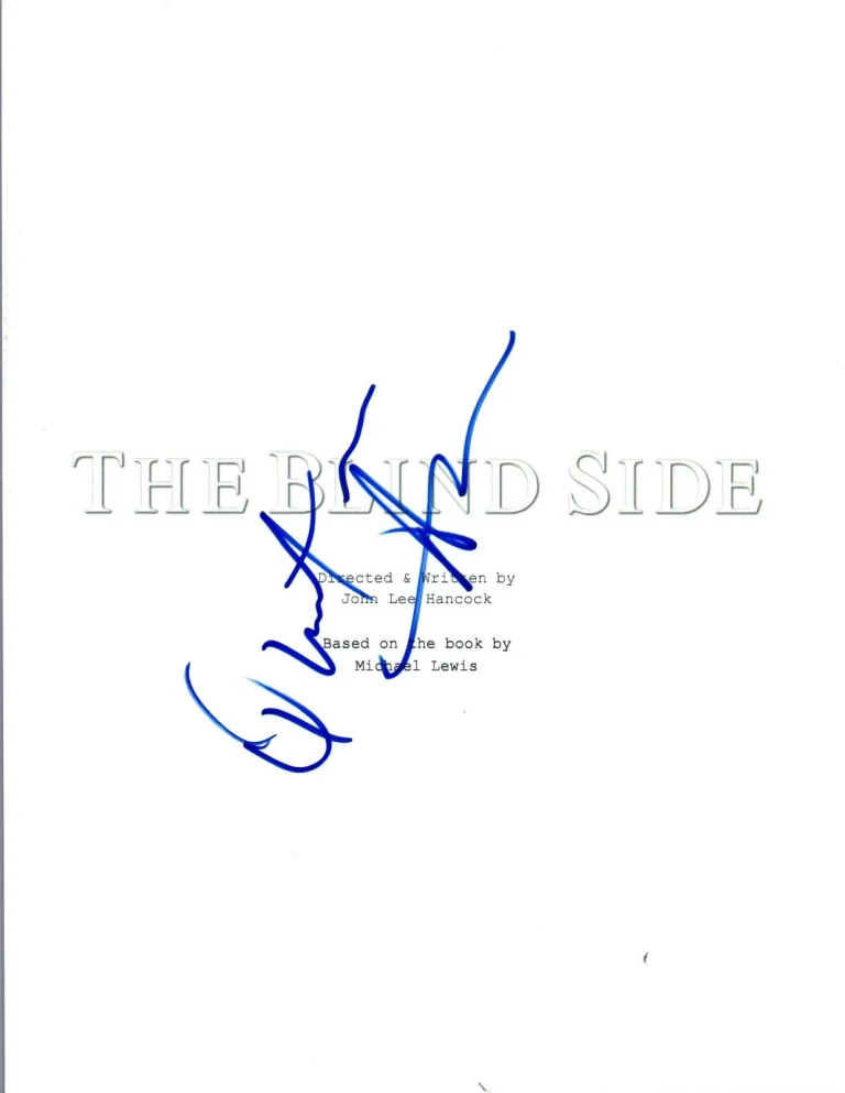 Quinton Aaron Signed Autographed THE BLIND SIDE Full Movie Script COA VD