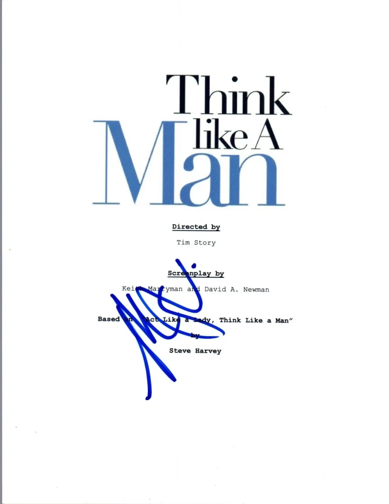 Meagan Good Signed Autographed THINK LIKE A MAN Full Movie Script COA VD