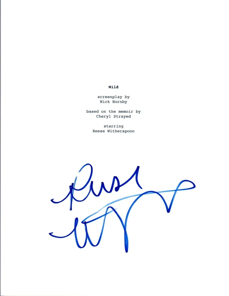 Reese Witherspoon Signed Autographed WILD Full Movie Script COA VD