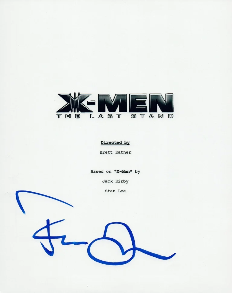 Famke Janssen Signed Autographed X-MEN THE LAST STAND Movie Script COA VD