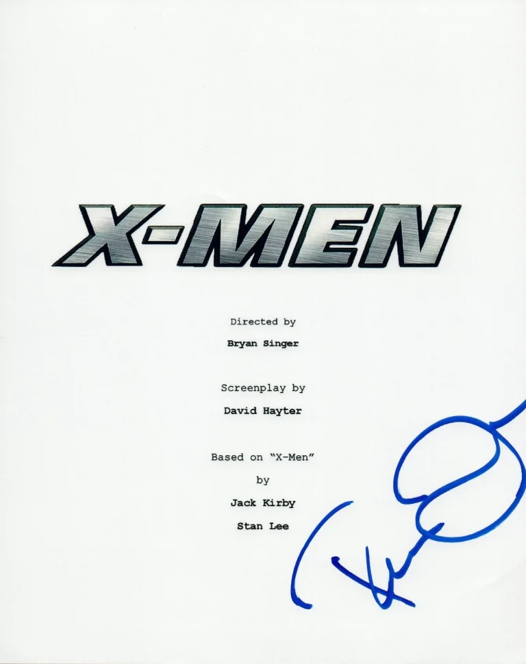 Famke Janssen Signed Autographed X-MEN Full Movie Script COA VD