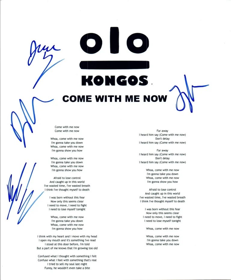 KONGOS Signed Autograph 