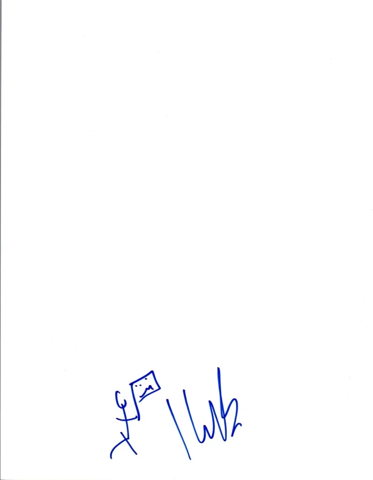 Ike Barinholtz Signed Autograph Hand Drawn Sketch Suicide Squad COA VD