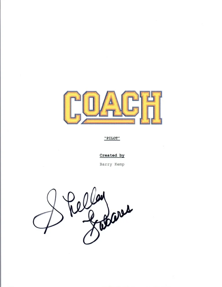 Shelley Fabares Signed Autographed COACH Pilot Episode Script COA VD