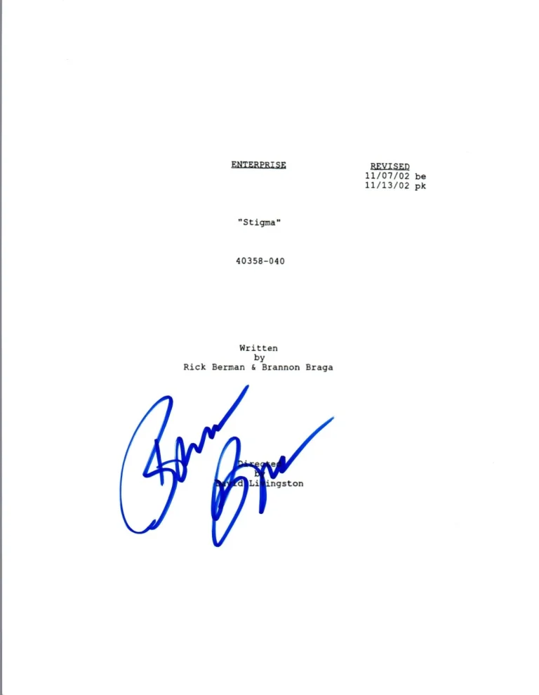 Brannon Braga Signed Autographed ENTERPRISE 