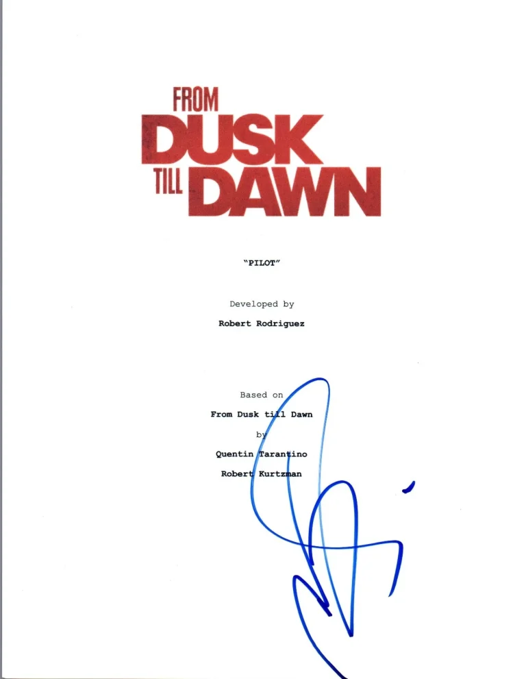 Wilmer Valderrama Signed Autographed FROM DUSK TILL DAWN Pilot Script COA VD