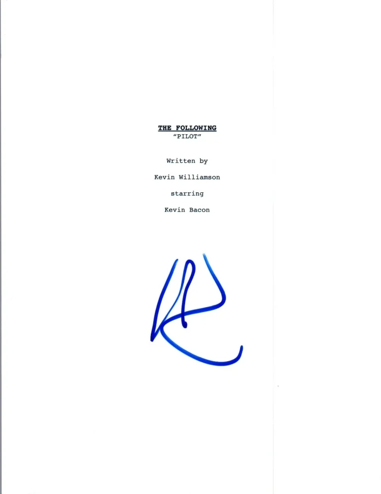 James Purefoy Signed Autographed THE FOLLOWING Pilot Episode Script COA VD