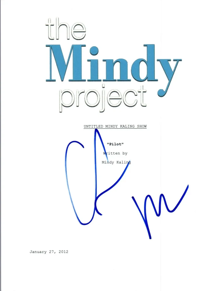 Chris Messina Signed Autographed THE MINDY PROJECT Pilot Episode Script COA VD