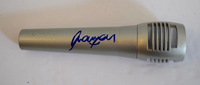 JOHN NEWMAN Signed Autographed Microphone Johnny COA VD