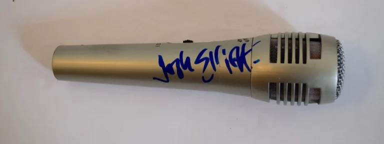 Josh Elliott Signed Autographed Microphone CBS News Good Morning America COA VD