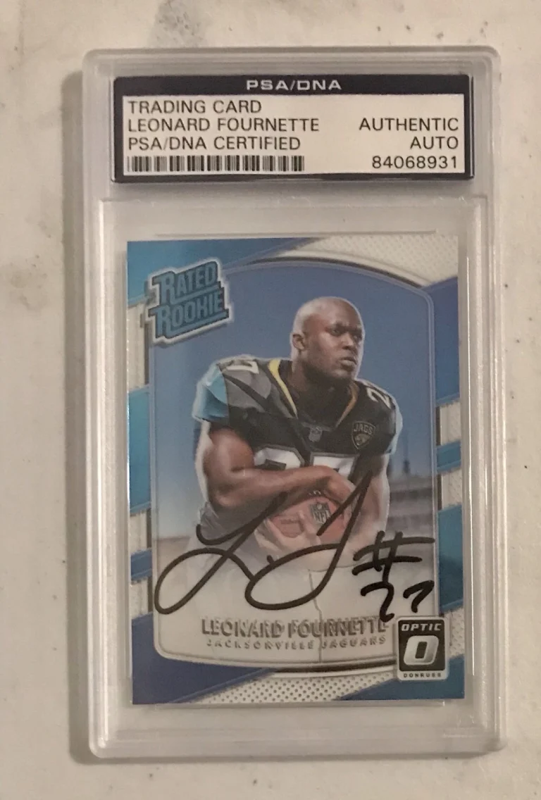 Leonard Fournette Signed Autographed Jacksonville Jaguars Psa/Dna Slabbed Rookie