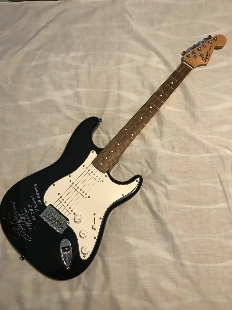 Lou Diamond Phillips Signed Autographed La Bamba Ritchie Guitar PSA/DNA