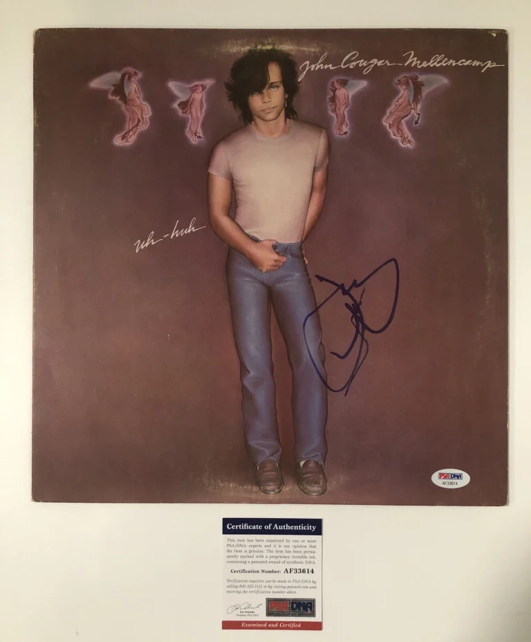 John Cougar Mellencamp Signed Autographed Vinyl Album Uh-Huh Psa/Dna