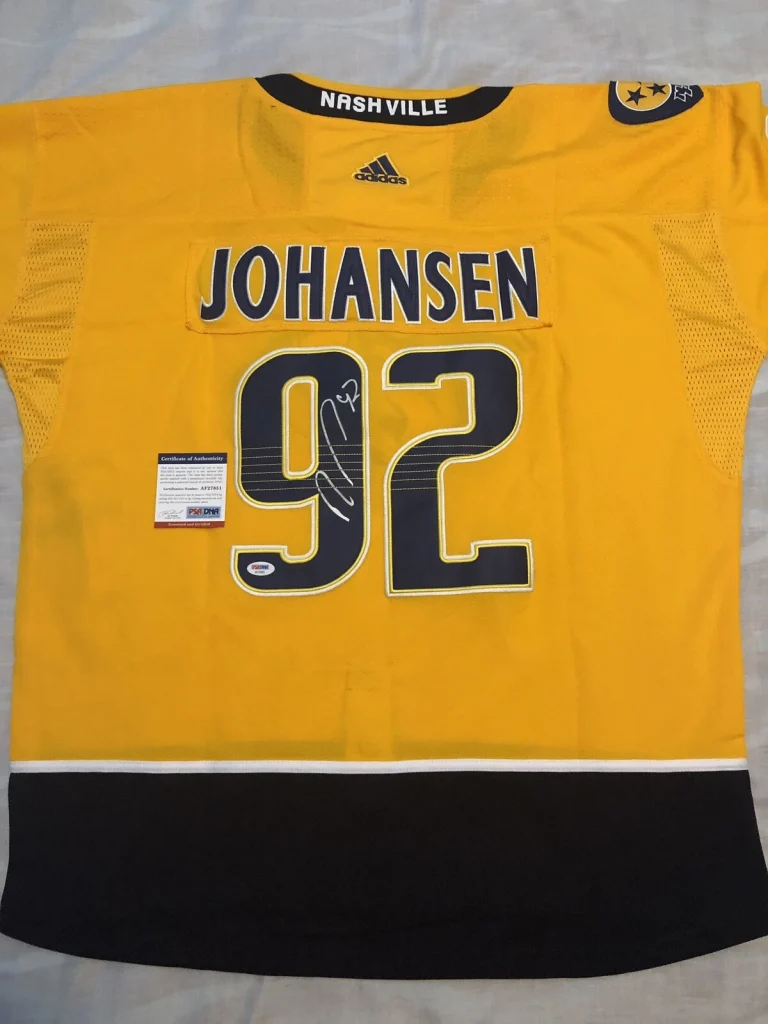 Ryan Johansen Signed Autographed Nashville Predators Jersey Stanley Cup Psa/Dna