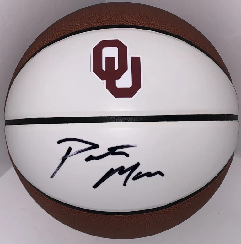 Porter Moser Signed Autographed Oklahoma Sooners Logo Basketball Psa/Dna