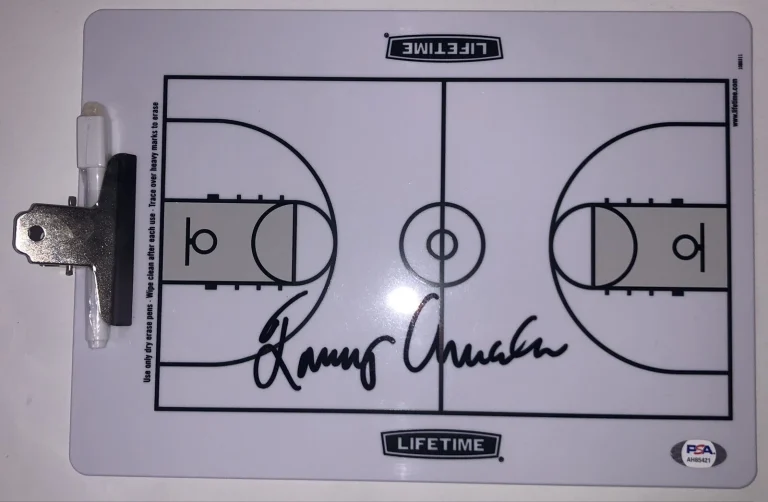 Tommy Amaker Signed Autographed Harvard Crimson Coaches Clipboard Psa/Dna