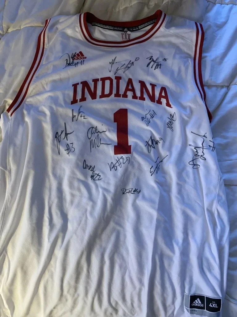 2018-2019 Team SIGNED Indiana Hoosiers Jersey Autographed 4XL IU Romeo Langford