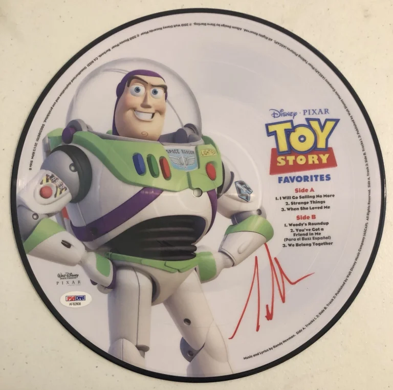 Tim Allen Signed Auto Toy Story 4 Laser Picture Disc Buzz Lightyear Psa/Dna