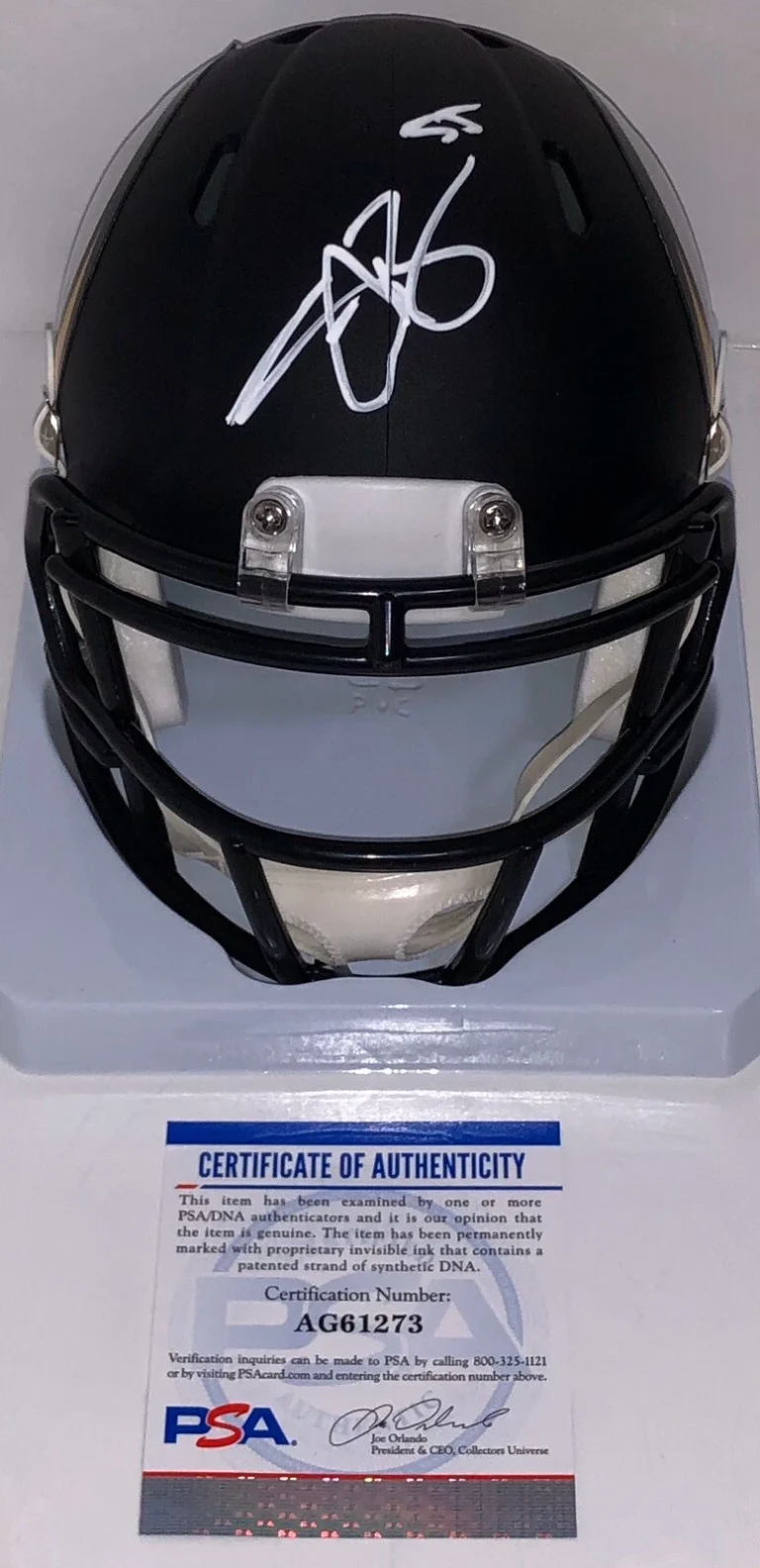 Anthony Barr Signed Autographed Minnesota Vikings AMP Mini Helmet Psa/Dna