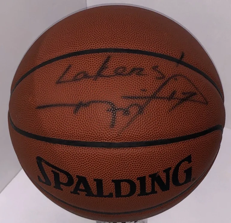 Rick Fox Signed Autographed Los Angeles Lakers Replica NBA Basketball Psa/Dna
