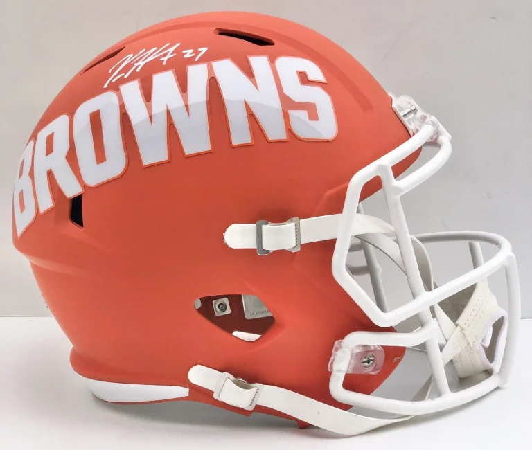Kareem Hunt Signed Autographed Cleveland Browns AMP Full Size Helmet Psa/Dna