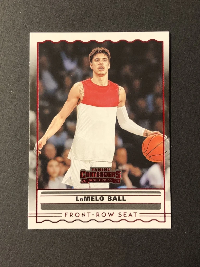 2020-21 Panini Contenders - LaMelo Ball Front-Row Seat Rookie RC Red Parallel