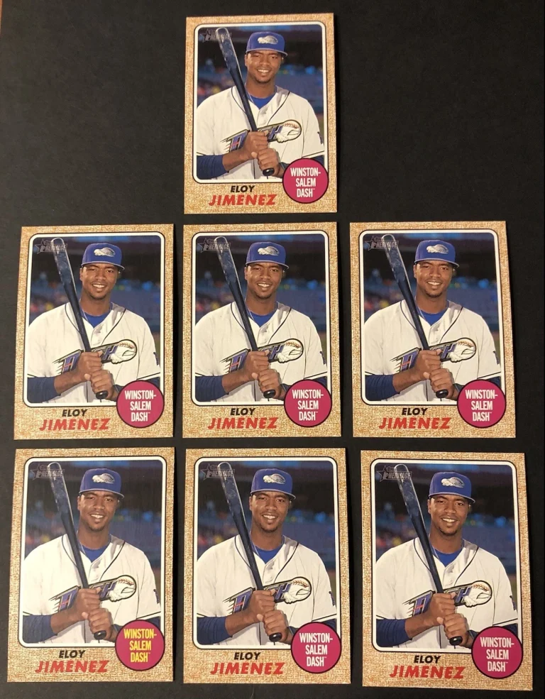 (7) 2017 TOPPS HERITAGE MINORS #125 ELOY JIMENEZ LOT  WINSTON-SALEM DASH