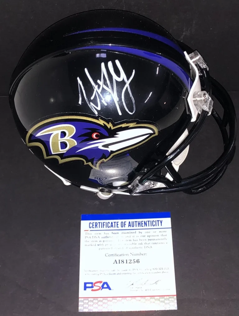 Trent Dilfer Signed Autographed Baltimore Ravens Mini Helmet Psa/Dna
