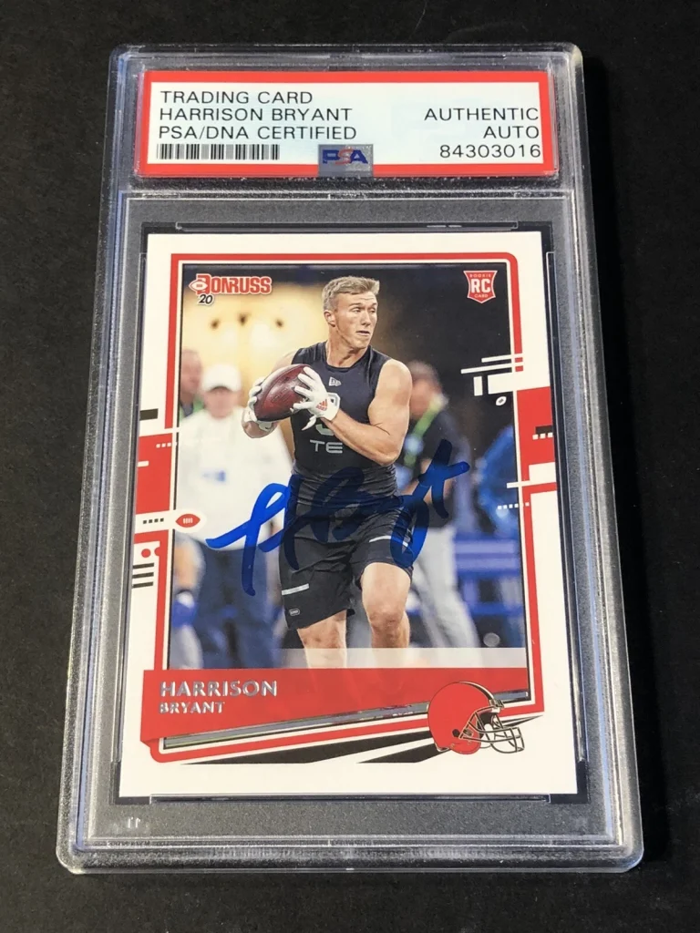 2020 Harrison Bryant Signed Autographed Donruss Cleveland Browns RC Psa/Dna