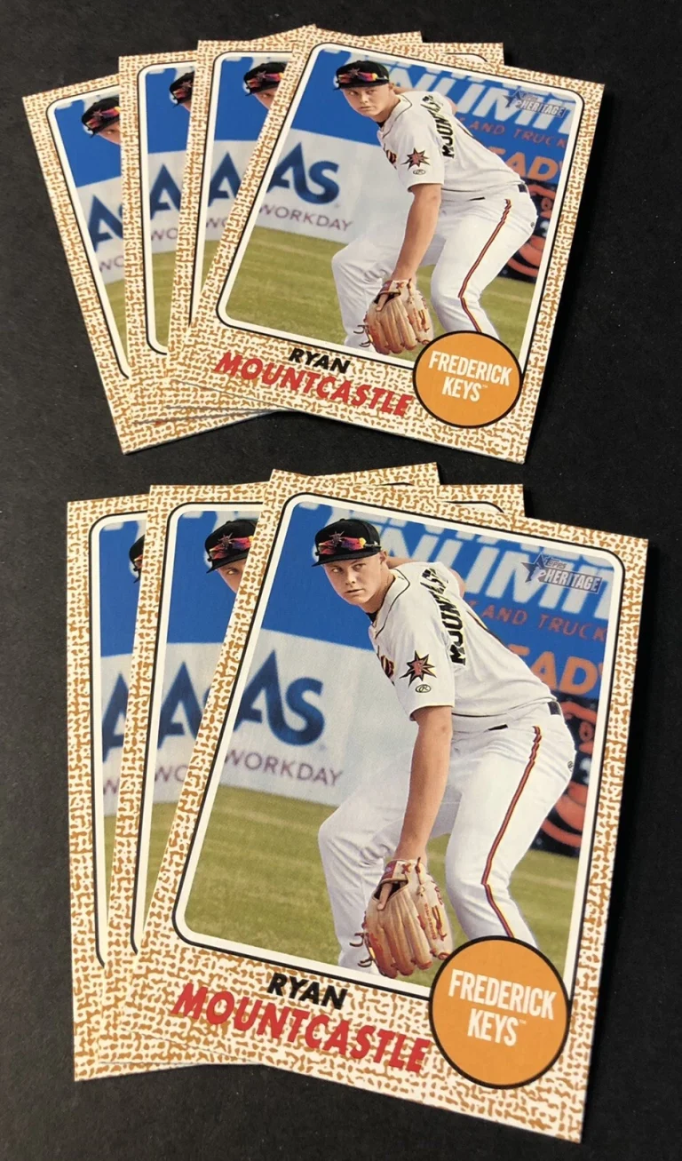 (7) Ryan Mountcastle 2017 Topps Heritage Minors #83 Baltimore Orioles Lot
