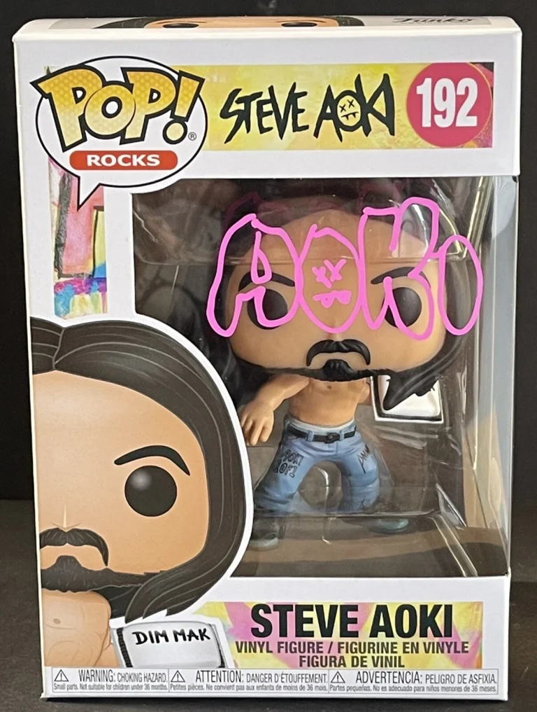 Steve Aoki Signed Autographed DJ Spin Rock Funko Pop Vinyl PSA/DNA