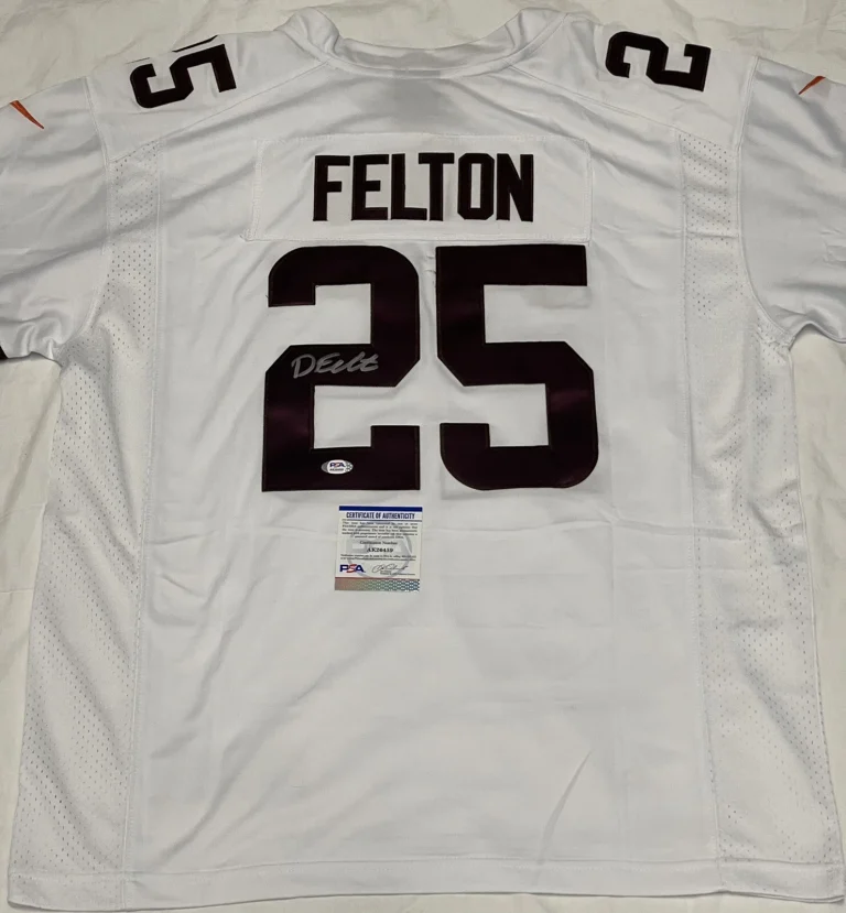 Demetric Felton Signed Autographed Cleveland Browns White Jersey PSA/DNA