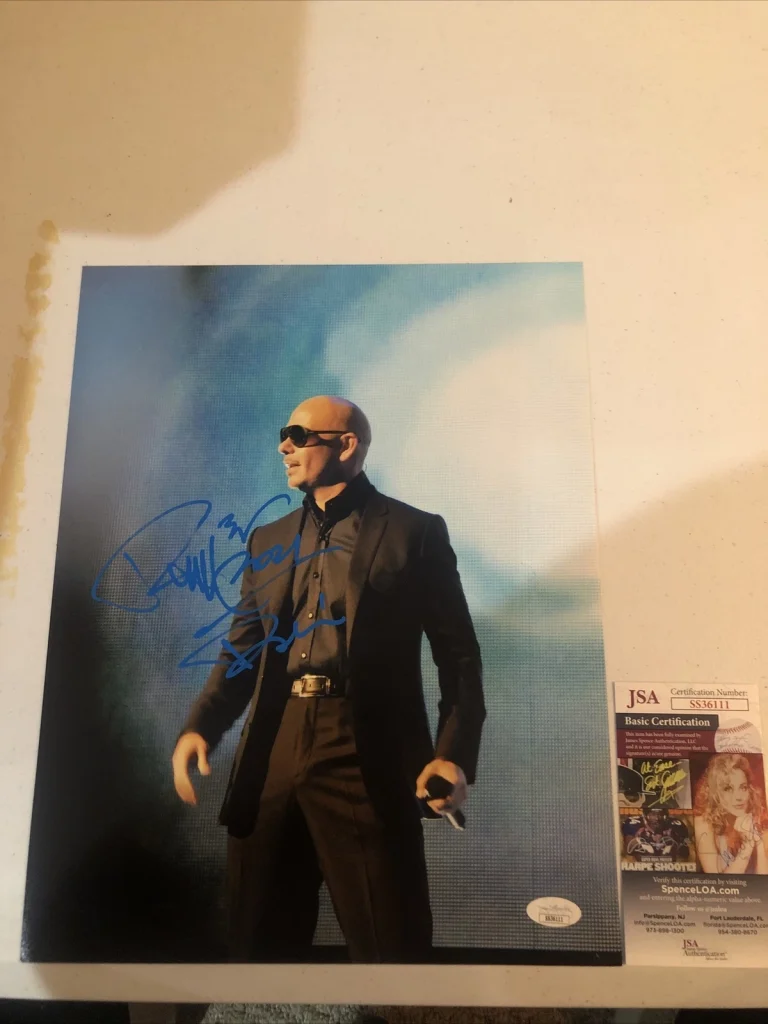 PITBULL MR WORLWIDE SIGNED AUTOGRAPH 11x14 PHOTO PICTURE JSA COA RAP MIAMI