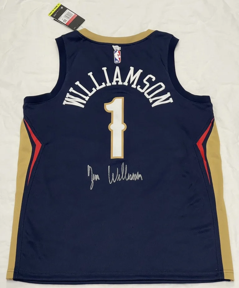 Zion Williamson New Orleans Pelicans Signed Navy Nike Swingman Jersey FANATICS