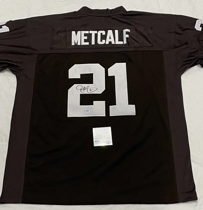 Eric Metcalf Signed Autographed Cleveland Browns Throwback Jersey Psa/Dna
