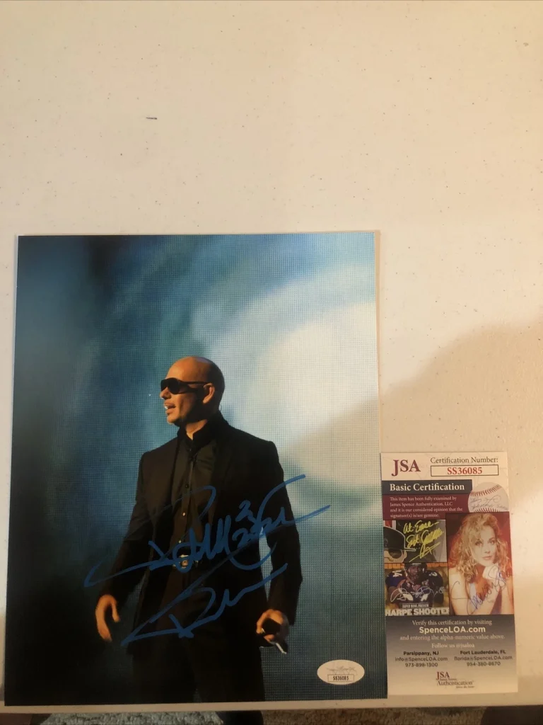 PITBULL MR WORLDWIDE SIGNED AUTOGRAPH 8x10 PHOTO PICTURE JSA COA RAP MIAMI