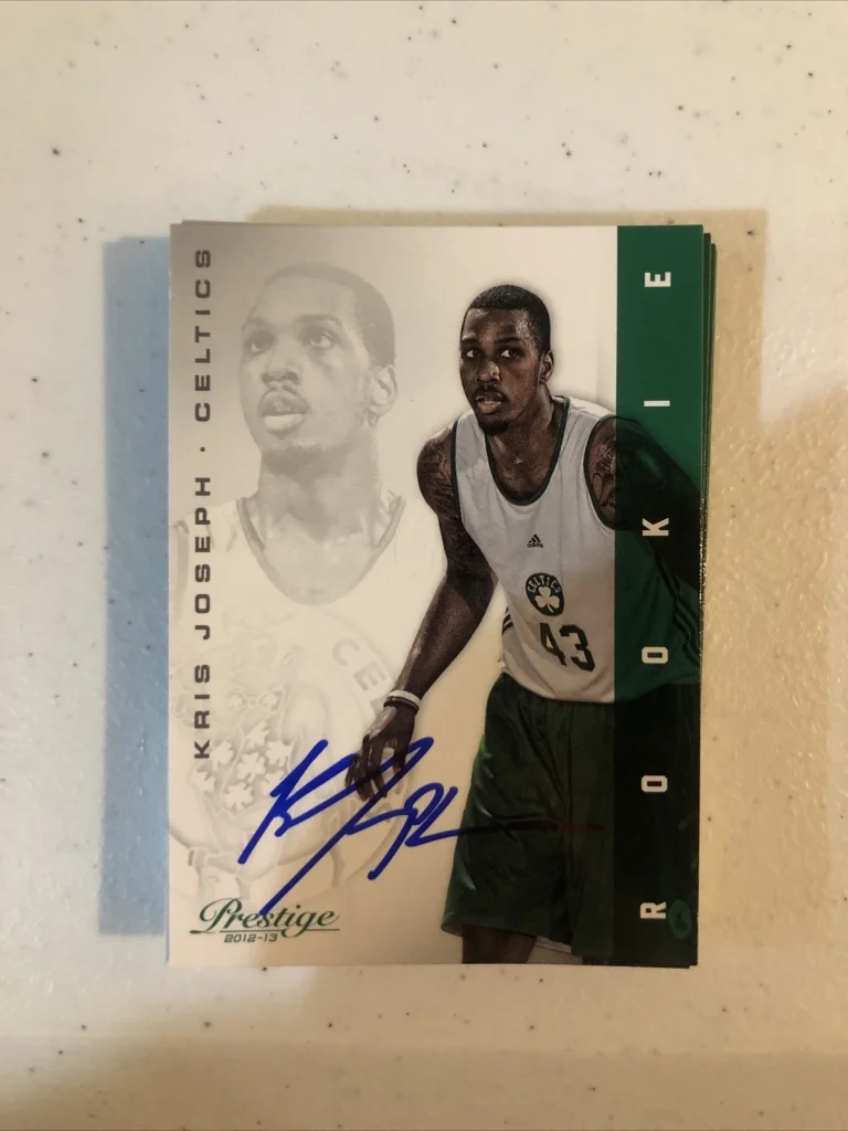 KRIS JOSEPH SIGNED AUTOGRAPH 2012 PANINI PRESTIGE ROOKIE CARD CELTICS COA