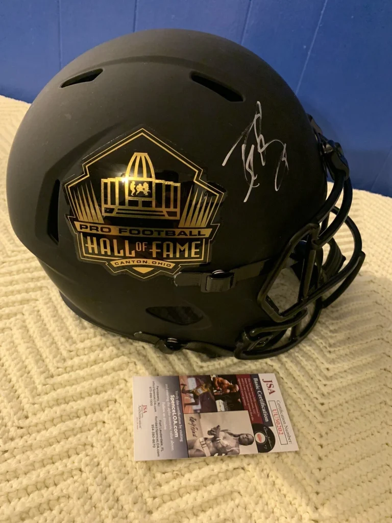 Drew Brees Signed Full Size Helmet Replica Hall Of Fame JSA Authenticated COA
