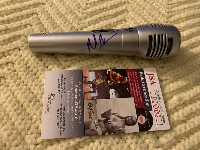 Rapper Nelly Signed Mic Microphone JSA Authentication COA