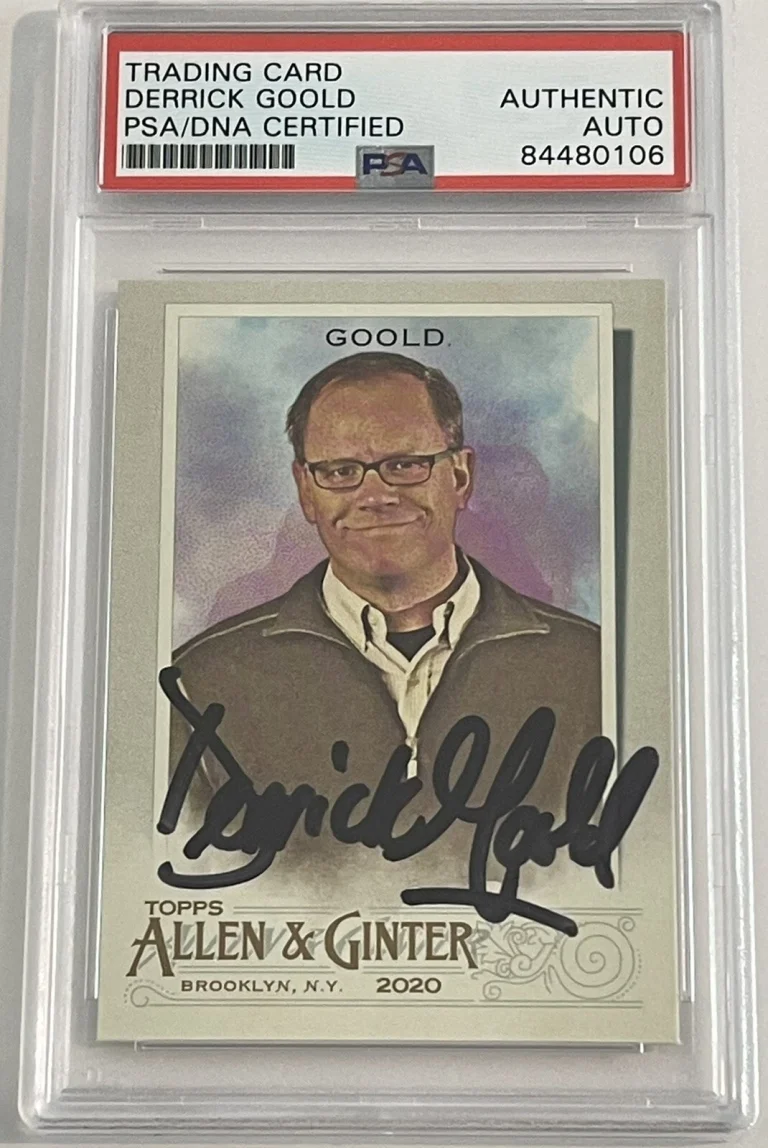 Derrick Goold Signed Autographed 2020 Allen & Ginter Card Writer Slab PSA/DNA