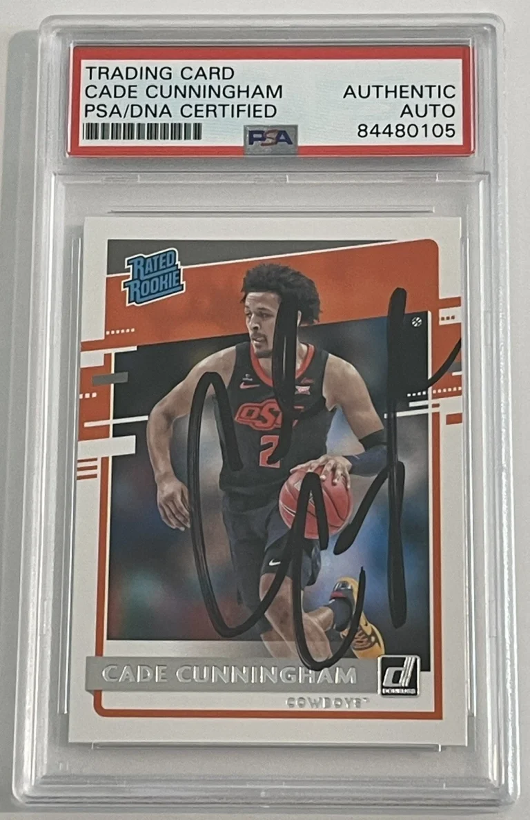 Cade Cunningham Signed 2021/22 Chronicles Rookie Card Detroit Pistons PSA/DNA